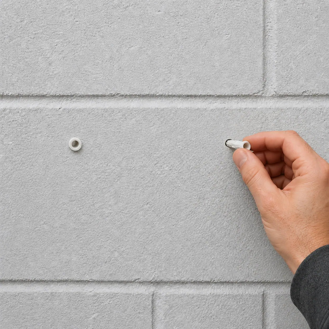 Inserting the wall anchors